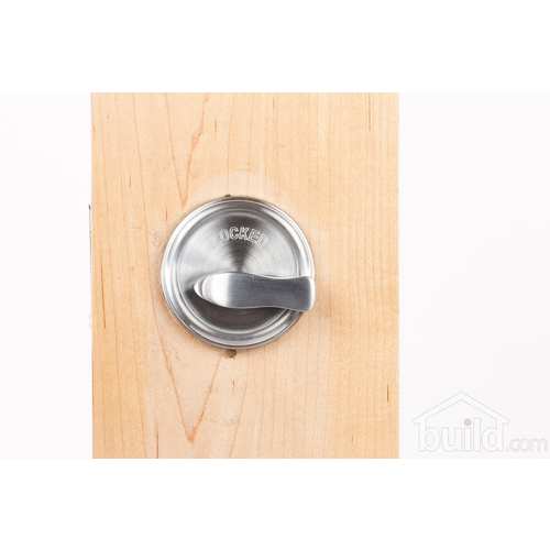 600 Series Single Cylinder Deadbolt with Adjustable Latch and Deadbolt Strike Satin Chrome Finish