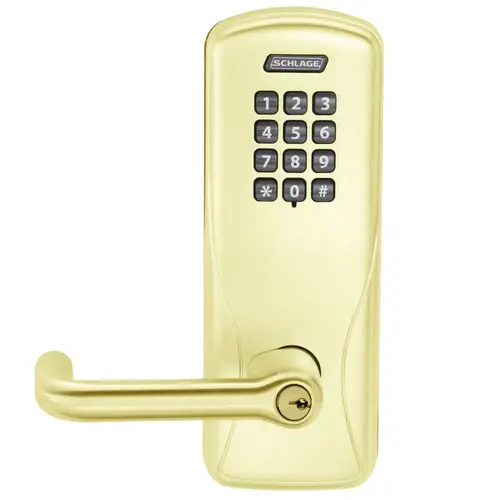 Electric Mortise Lock Bright Brass