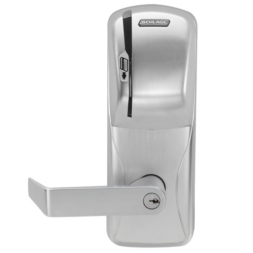 Electric Cylindrical Lock Satin Chrome