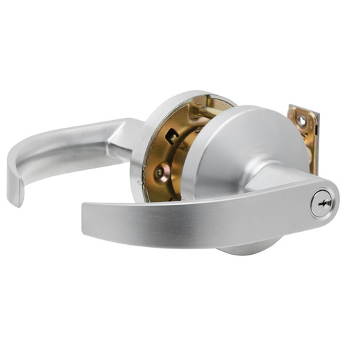 K Series Storeroom Quantum Lock C Keyway with 30302 Latch 30148 Strike Satin Chrome Finish