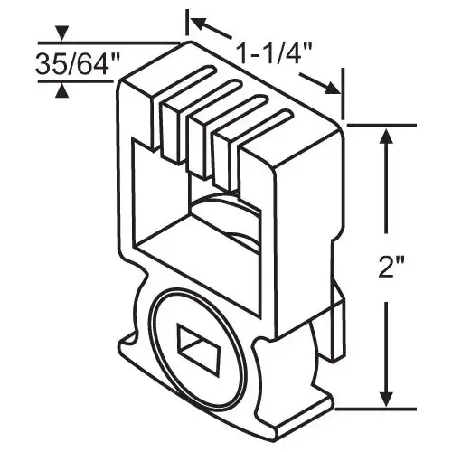 PIVOT LOCK SHOE FOR CONSTANT FORCE 1/2" SYSTEM