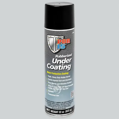 Rubberized Under Coating, 22 oz Aerosol Can, Black, Gas