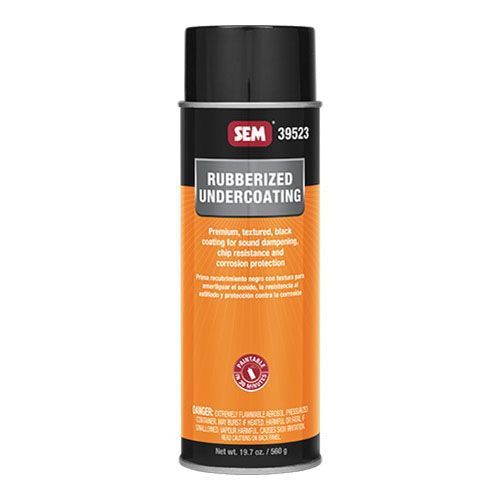 SEM 39523 Rubberized Undercoating, 24 oz, Black, Low VOC VOC