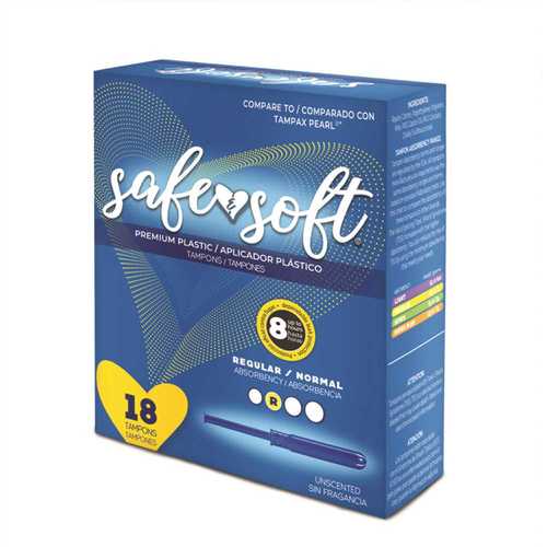 Safe and Soft Tampons ( and ) - pack of 12