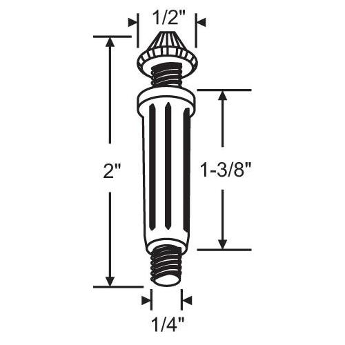 Plunger Pin 4 Per Bag / Sold per pack