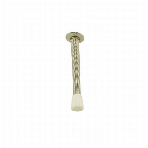 061 4" Flexible Door Stop, Bright Nickel Plated