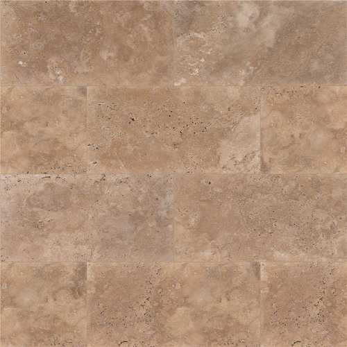 Mediterranean Walnut 16 in. x 24 in. Rectangle Tan Travertine Paver Tile (60 2 Sq. Ft./Pallet) - pack of 60