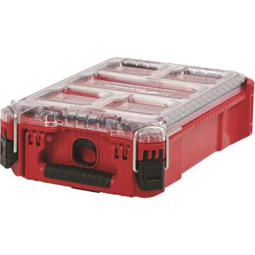 PACKOUT 5-Compartments Small Parts Organizer Red