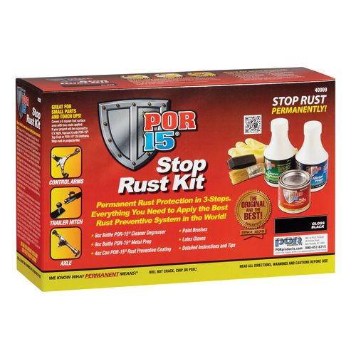 Stop Rust Kit, 4 oz, Black, 6 sq-ft Coverage