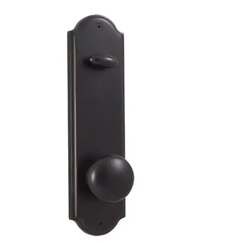 Impresa Interior Interconnected Handleset Trim for Mansion or Philbrook with Adjustable Latch and Round Corner Strikes Oil Rubbed Bronze Finish