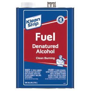 Klean-Strip QSL26 Denatured Alcohol Fuel, 1 qt Can, Water White