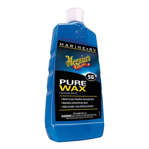 Marine/RV Pure Wax, 16 oz Bottle, High Gloss, Light Yellow, Liquid