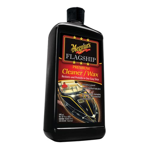 Flagship Premium Cleaner/Wax, 32 oz Bottle, High Gloss, Light Yellow, Liquid