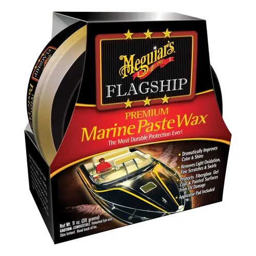 Meguiar's M6311 Flagship Premium Marine Wax, 11 oz Tin Box, Ivory, Paste