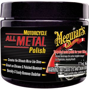 Meguiar's MC20406 Metal Polish, 6 oz Tin Box, Gloss, Creamy Ivory