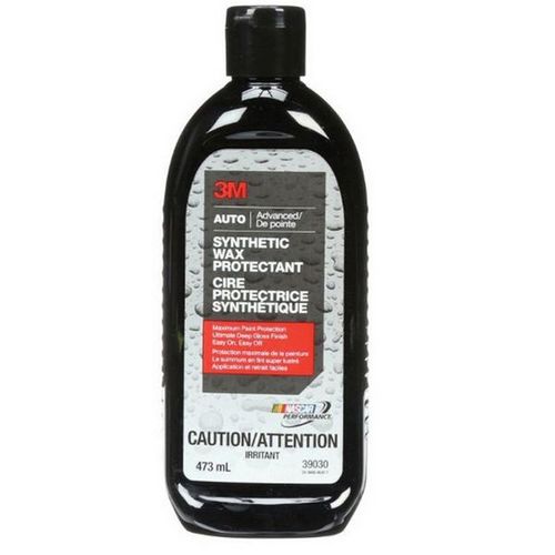 3M 39030 Synthetic Wax Protectant, 16 fl-oz Bottle, White, Liquid