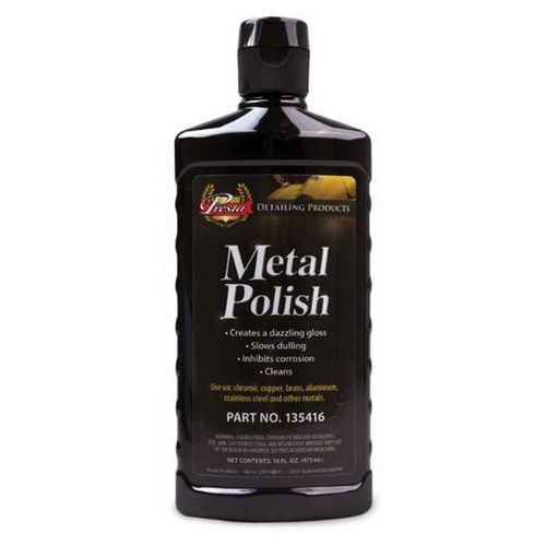Presta Products 135416 Metal Polish, 16 oz Bottle, Off-White
