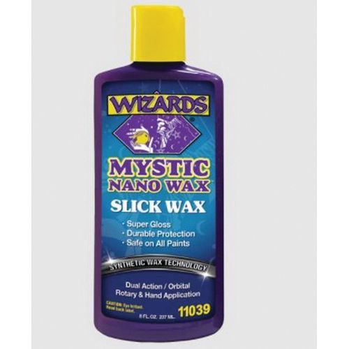 WIZARDS 11039 Super Slick Nano Wax, 8 oz Squeeze Bottle, Liquid