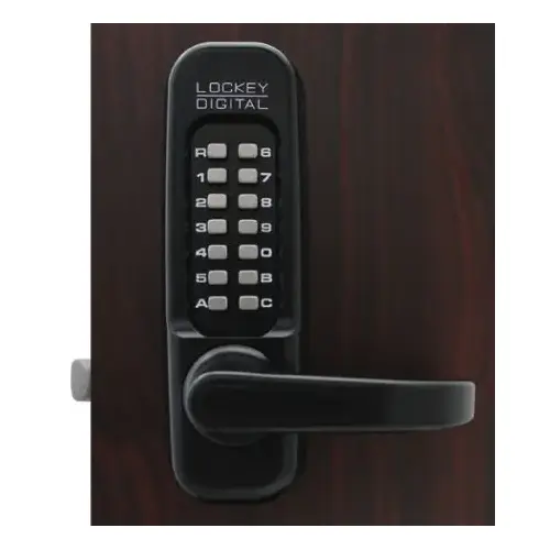 Mechanical Keyless Heavy Duty Lever Lock Single Combination Jet Black