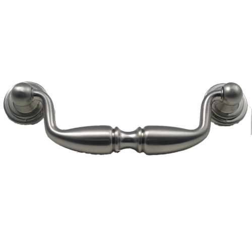 3-3/4" Center to Center Cabinet Pull Satin Nickel Finish