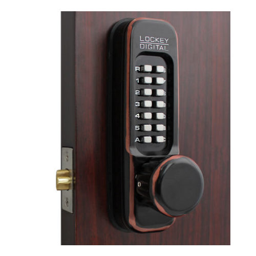 Mechanical Keyless Heavy Duty Knob Lock Double Combination Oil Rubbed Bronze