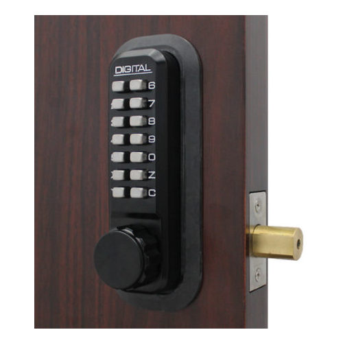 Mechanical Keyless Combination Deadbolt Lock Single Combination Jet Black