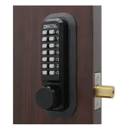 Mechanical Keyless Combination Deadbolt Lock Double Combination Jet Black