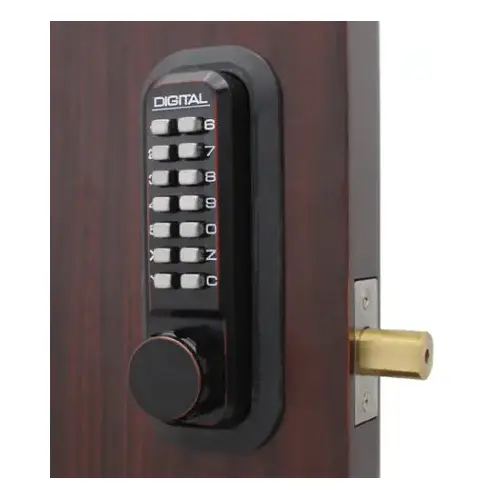 Mechanical Keyless Combination Deadbolt Lock Double Combination Key Override Oil Rubbed Bronze