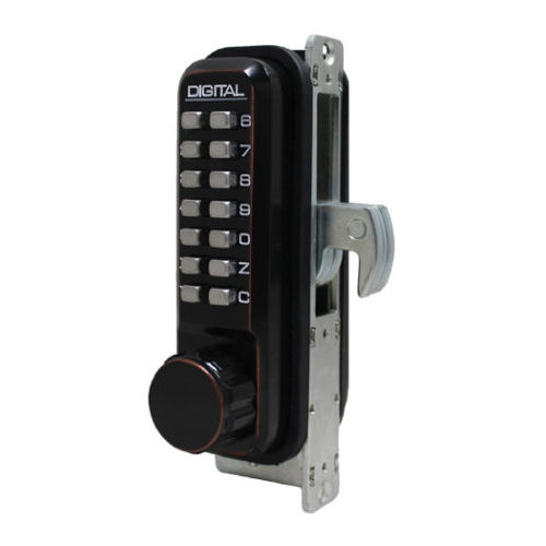 Lockey 2950-OB Mechanical Keyless Narrow Stile Hook Bolt Lock Single Combination Oil Rubbed Bronze