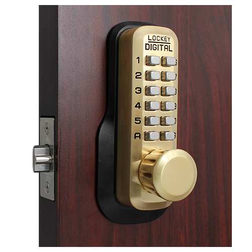 Mechanical Keyless Digital Combination Deadlocking Spring Latch Lock Double Combination Satin Chrome