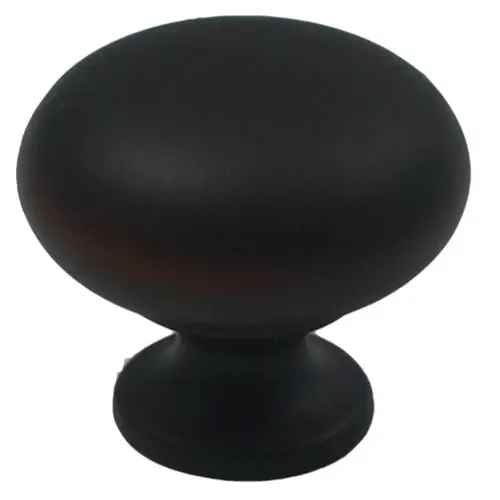 1-1/4" Cabinet Knob Black Finish