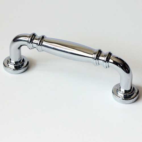 3" Center to Center Double Knuckle Cabinet Pull Bright Chrome Finish