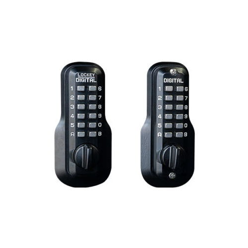 EZ Mechanical Keyless Combination Deadbolt Lock Double Combination Jet Black Marine Grade