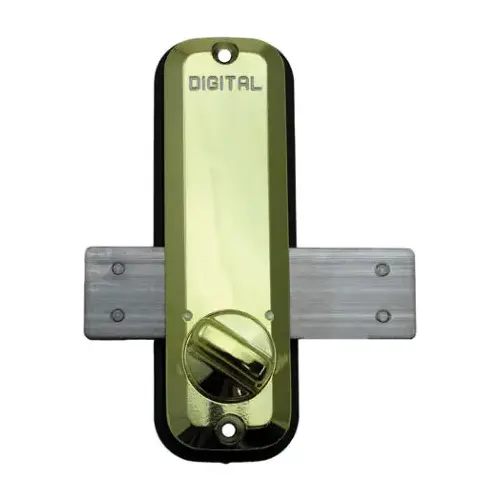 Mechanical Surface Mount Digital Keyless Combination Lock Bright Brass