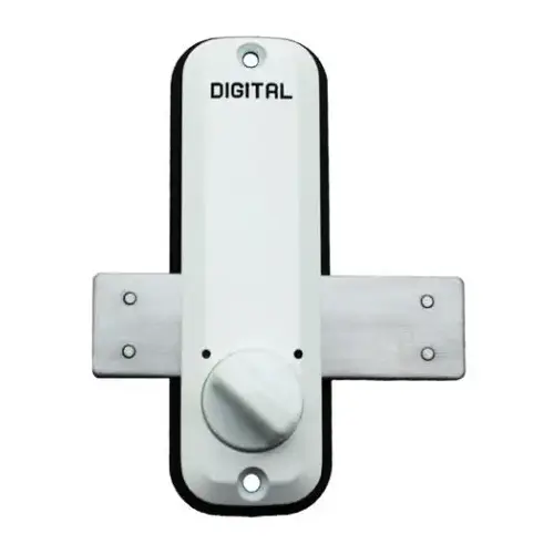 Mechanical Surface Mount Digital Keyless Combination Lock White