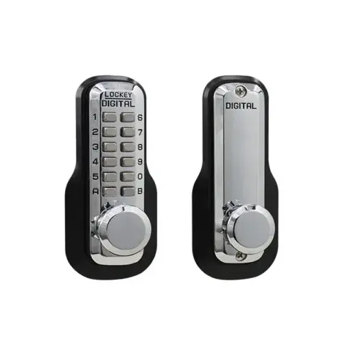 Mechanical Keyless Digital Combination Deadlocking Spring Latch Lock Single Combination Bright Chrome