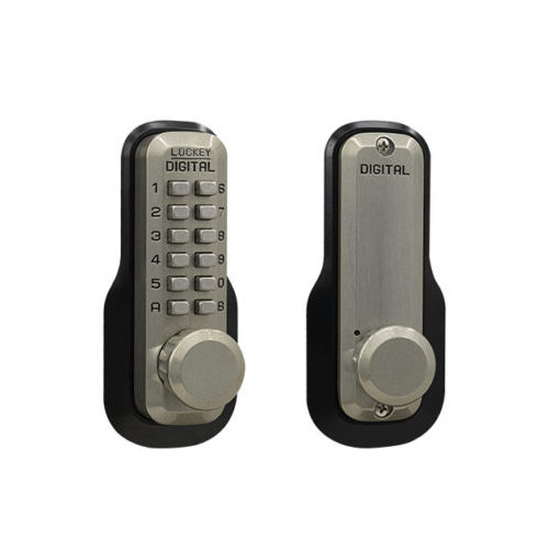 Mechanical Keyless Digital Combination Deadlocking Spring Latch Lock Single Combination Satin Nickel