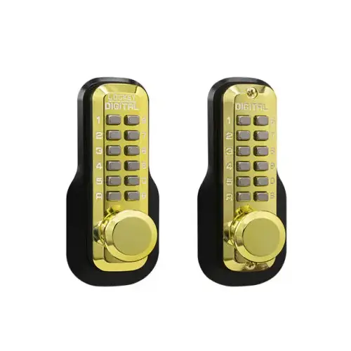 Mechanical Keyless Digital Combination Deadlocking Spring Latch Lock Double Combination Bright Brass