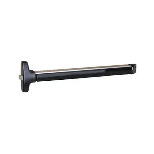 33" L V40 Series Panic Bar By Detex Non Alarm Bar Black