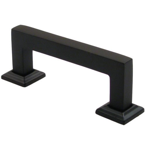 3" Modern Square Cabinet Pull Oil Rubbed Bronze Finish