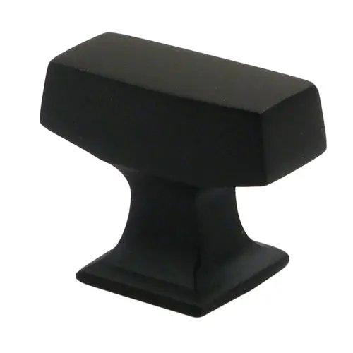 1-3/8" Modern Rectangular Cabinet Knob Oil Rubbed Bronze Finish