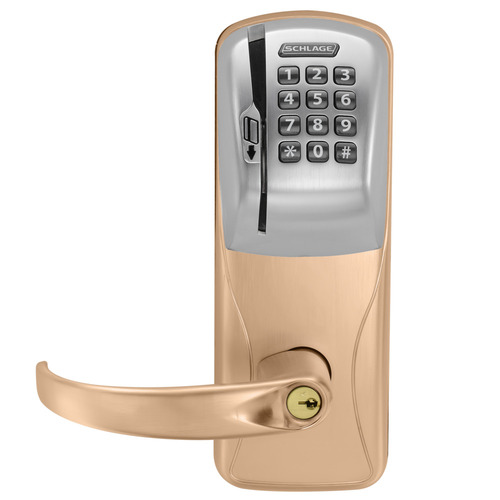 Electric Cylindrical Lock Satin Bronze Clear Coated