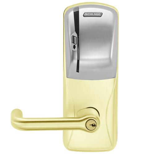 Electric Mortise Lock Bright Brass