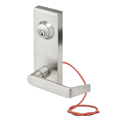 Electrified Nightlatch Eclipse (Angled) Lever Escutcheon Trim, S6000 Series Exit Device Trim, 630/US32D Stainless Steel