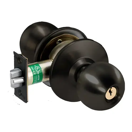 HK33-BB-10BP-CS Cylindrical Lock Satin Bronze Clear Coated