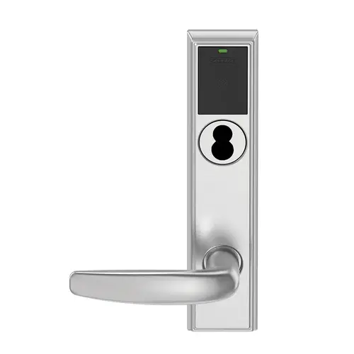 Wireless Mortise Lock Satin Chrome Antimicrobial Coated