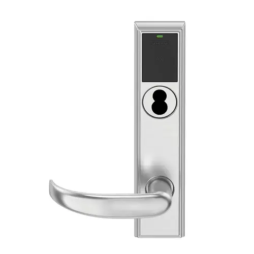 Wireless Mortise Lock Satin Chrome Antimicrobial Coated