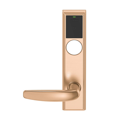 Wireless Mortise Lock Satin Bronze Clear Coated