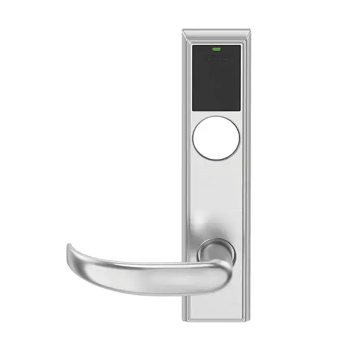 Wireless Mortise Lock Satin Chrome Antimicrobial Coated