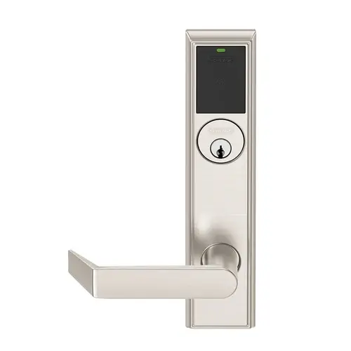 Wireless Mortise Lock Satin Nickel Plated Clear Coated